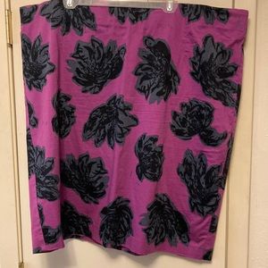 Vivid Lane Bryant 28 W plus pencil skirt